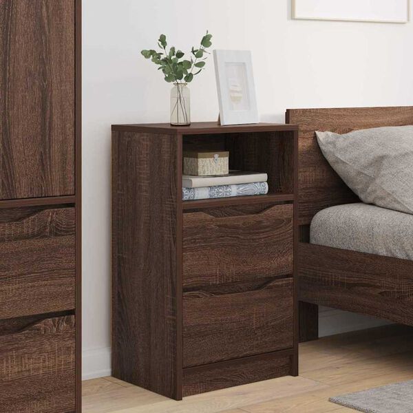 vidaXL Bedside Tables 2 pcs Brown Oak 40 x 30 x 467 cm Engineered Wood