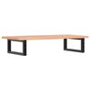 vidaXL Basin Shelf Wall Mounted Steel and Solid Wood Oak