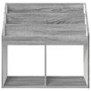 vidaXL Kids Bookshelf Grey Sonoma 72.5 x 29.5 x 69 cm Engineered Wood