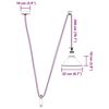 vidaXL Pendant Lamp Height Adjustable E27 Gloss Red Ø 22 cm Metal