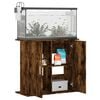 vidaXL Aquarium Stand Smoked Oak 81x36x73 cm Engineered Wood