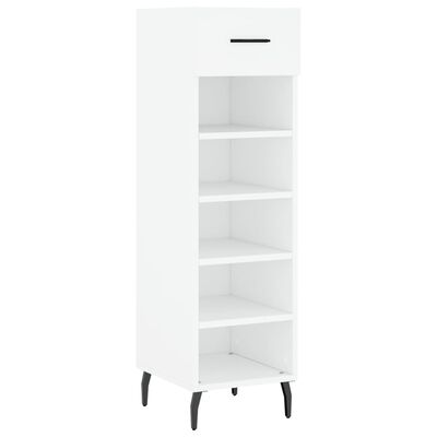 vidaXL Shoe Cabinet White 30x35x105 cm Engineered Wood
