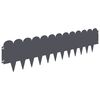 vidaXL Lawn Edging 30 pcs 103 x 25 cm Steel Anthracite
