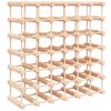 vidaXL Wine Rack for 42 Bottles 68.5x23x68.5 cm Solid Wood Pine
