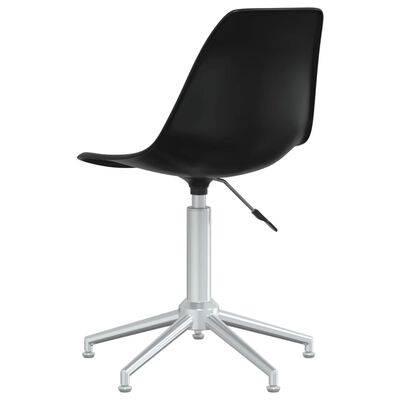 vidaXL Swivel Office Chair Black PP