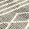 vidaXL Rug Handwoven Wool 140x200 cm Black/White
