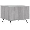 vidaXL Coffee Table Grey Sonoma 50x50x40 cm Engineered Wood