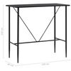 vidaXL Bar Table Black 120x60x110 cm MDF