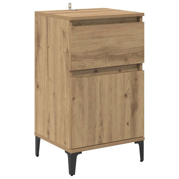 vidaXL Bedside Cabinet Artisan Oak 40 x 35 x 70 cm Engineered Wood