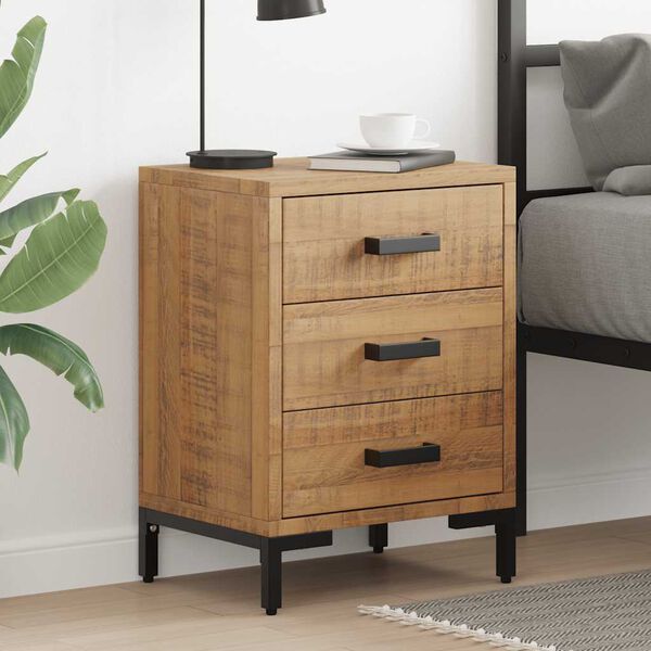 vidaXL Bedside Cabinets 2 pcs 40x30x55 cm Solid Wood Pine