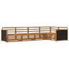 vidaXL Outdoor Sofa Set 5 pcs Natural Solid Acacia Wood