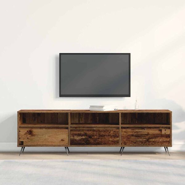 vidaXL TV Cabinet Old wood 150 x 30 x 44.5 cm Engineered wood