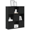 vidaXL Bookcase Black Oak 89x24x101.5 cm Engineered Wood