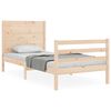 vidaXL Bed Frame without Mattress Small Single Solid Wood