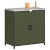 vidaXL Kitchen Storage with Shelf Olive Green 90 x 50 x 92 cm Steel