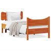 vidaXL Bed Frame without Mattress Wax Brown 90x200 cm Solid Wood Pine