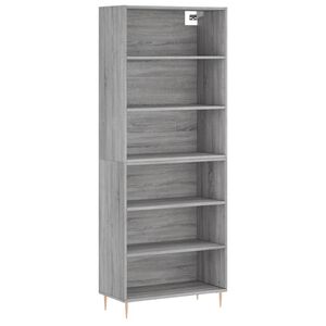 vidaXL Highboard Concrete Grey 69.5x32.5x180 cm Engineered Wood