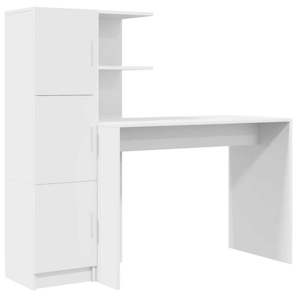 vidaXL Desk 2 pcs White