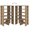 vidaXL Shoe Cabinet with Shelf 2 pcs Artisan Oak Engineered Wood