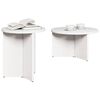 vidaXL Coffee Table 2 pcs White Solid Pine wood