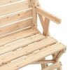 vidaXL Picnic Table with Benches Solid Wood Fir 2-in-1 Convertible