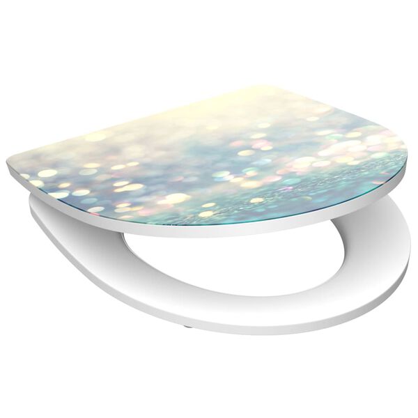 SCH&Uuml;TTE Duroplast High Gloss Toilet Seat with Soft-Close MAGIC LIGHT