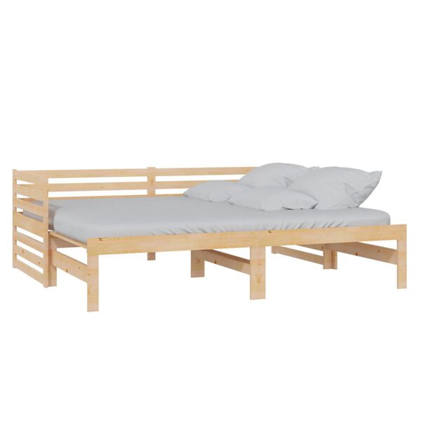 vidaXL Pull-out Day Bed without Mattress 2x(90x200)cm