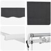 vidaXL Retractable Awning Anthracite 350 x 200 cm Fabric