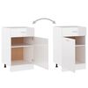 vidaXL Drawer Bottom Cabinet Lyon High Gloss White 50x46x81.5 cm Engineered Wood