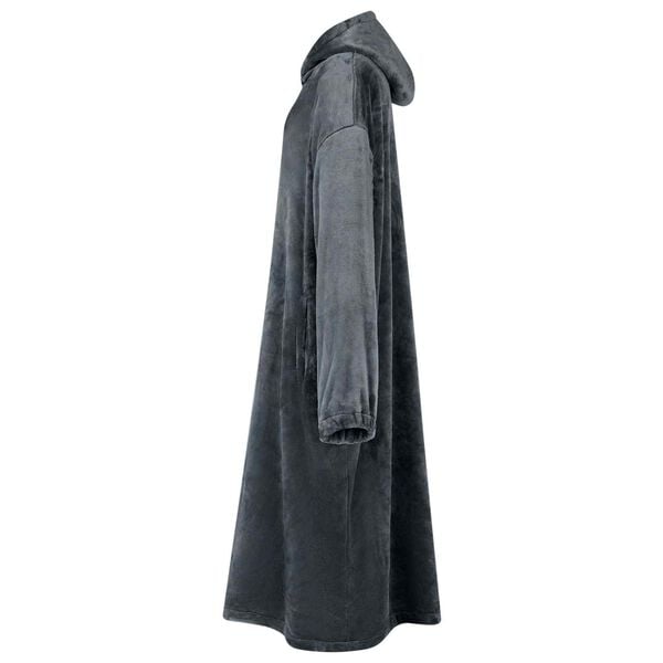 vidaXL Blanket Hoodie Navy Blue M Flannel