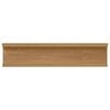 vidaXL Wall Shelf with Shelf 2 pcs Brown 40 x 9 x 3 cm Engineered Wood