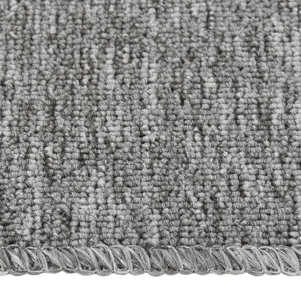 vidaXL Anti Slip Stair Mats 15 pcs 60x25 cm Grey Rectangular