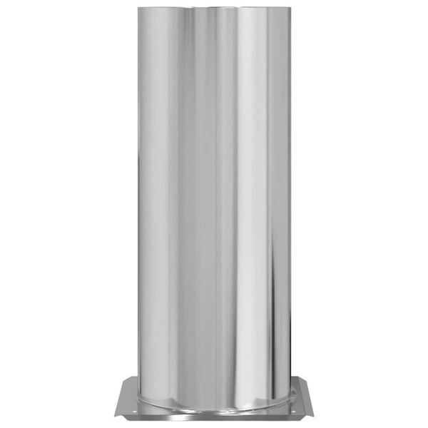 vidaXL Chimney Head Extension Silver 31 x 31 x 50 cm Stainless Steel