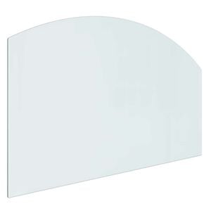 vidaXL Fireplace Glass Plate Transparent 100 x 60 cm Glass