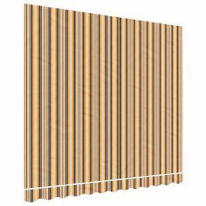 vidaXL Awning Replacement Fabric Orange and Black 3x2.5 m Polyester