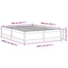 vidaXL Bed Frame without Mattress 140x200 cm Solid Wood Pine