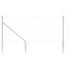 vidaXL Fence Post Galvanized 25 x 1 m Steel