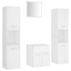 vidaXL Bathroom Furniture Set | White | Engineered wood, acrylic