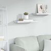 vidaXL Wall Shelf White Marble 60 x 23 x 4 cm Engineered Wood