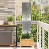 vidaXL Garden Privacy Screen Silver 32 x 140 cm Galvanised steel