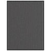 vidaXL Doormat Stripe Black and Grey 90x120 cm