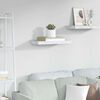 vidaXL Wall Shelf White Marble 50 x 23 x 4 cm Engineered Wood