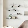 vidaXL Wall Shelves 4 pcs Grey Sonoma 60x20x1.5 cm Engineered Wood
