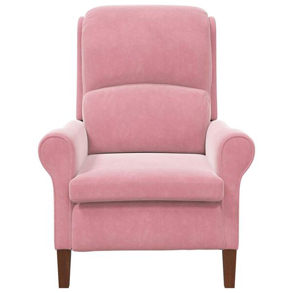 vidaXL Armchair Pink 76 x 94 x 102 cm Velvet