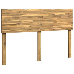 vidaXL Live Edge Headboard ROSTOCK White 160 cm Solid Acacia Wood