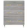vidaXL Highboard Grey Sonoma 69.5x34x180 cm Engineered Wood