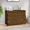 vidaXL Side Cabinet Honey Brown 100x40x72 cm Solid Wood Pine