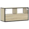 vidaXL TV Cabinet Sonoma Oak 80x31x39.5 cm Engineered Wood and Metal