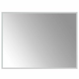 vidaXL LED Bathroom Mirror Transparent 80 x 60 cm Tempered Glass