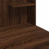 vidaXL Dressing Table with LED Lights Brown Oak 96x40x142 cm